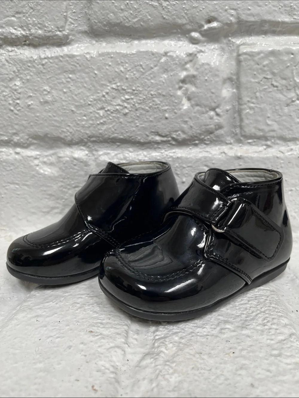 Josmo Black Patent Strap Dress Shoes